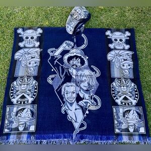 Japanese anime adult alpaca poncho, handcrafted in Ecuador, unisex, one size.